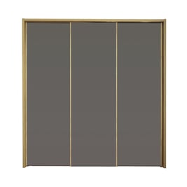 Minsk 3-Door Sliding Wardrobe - Oak & Grey