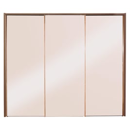 Minsk 3-Door Sliding Wardrobe - Oak & Bronze