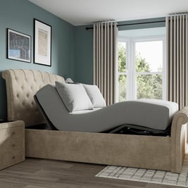 Paris Ergomotion Adjustable Upholstered Bed Frame