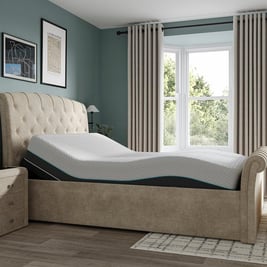 Paris Sleepmotion Adjustable Upholstered Bed Frame