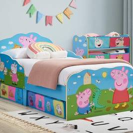 Peppa Pig Toddler Bed Frame with Storage