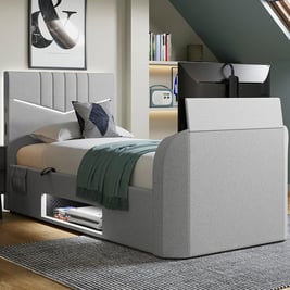 Quantum Single Ottoman Gaming TV Bed Frame