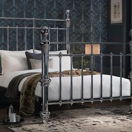 Quinn Chrome Metal Bed Frame