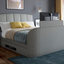 Seoul Upholstered Ottoman TV Bed Frame