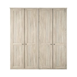 Sloane 4-Door Wardrobe - Rustic Oak