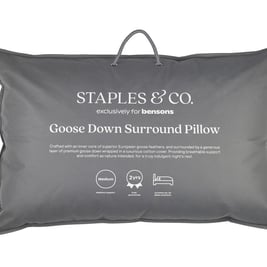 Staples and Co Goose Down Surround Pillow