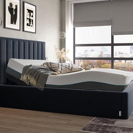 TEMPUR Duke Sleepmotion Adjustable Velvet-Finish Bed Frame
