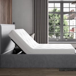 TEMPUR Reign Sleepmotion Adjustable Velvet-Finish Bed Frame