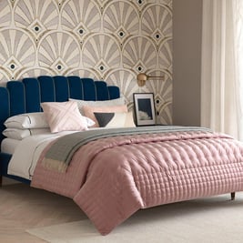 Windsor Velvet-Finish Bed Frame