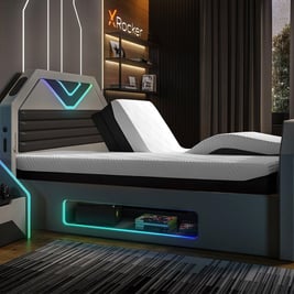 X Rocker Nebula Sleepmotion Adjustable TV Bed Frame