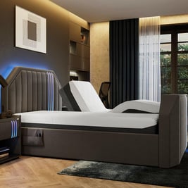 X Rocker Nocturna Upholstered Gaming Sleepmotion Adjustable LG TV Bed Frame