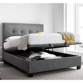 Yorkie Fabric Ottoman Bed