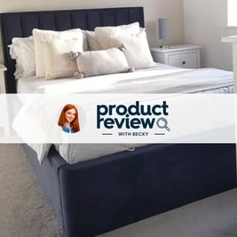TEMPUR® Duke Velvet-Finish Ottoman Bed Frame
