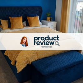 House Beautiful Grove Sleepmotion Adjustable Velvet-Finish Bed Frame