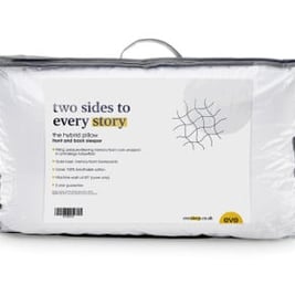 eve hybrid front and back sleeper pillow