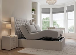 Deacon Ergomotion Adjustable Upholstered Bed Frame