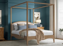 Louis Four Poster Wooden Bed Frame