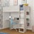 Cassie Kids Wooden High Sleeper with Desk
