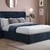 House Beautiful Grove Velvet-Finish Ottoman Bed Frame