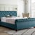 Holmes Velvet-Finish Ottoman Bed Frame