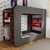 Marshall Kids Wooden Gaming Loft High Sleeper with Futon