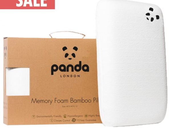 Panda Kids Memory Foam Bamboo Pillow