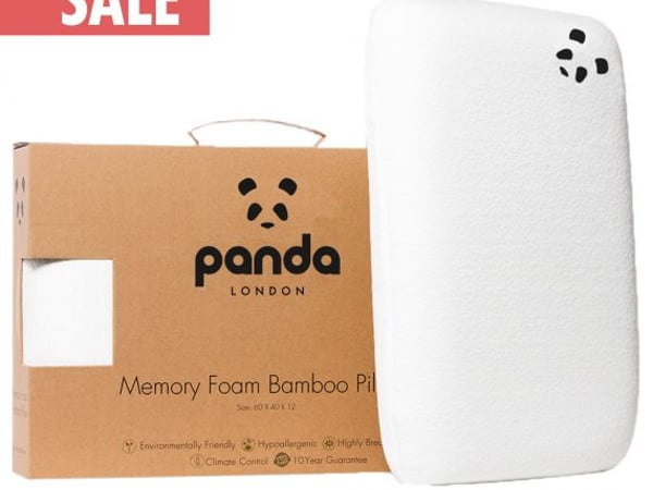 Panda Memory Foam Bamboo Pillow