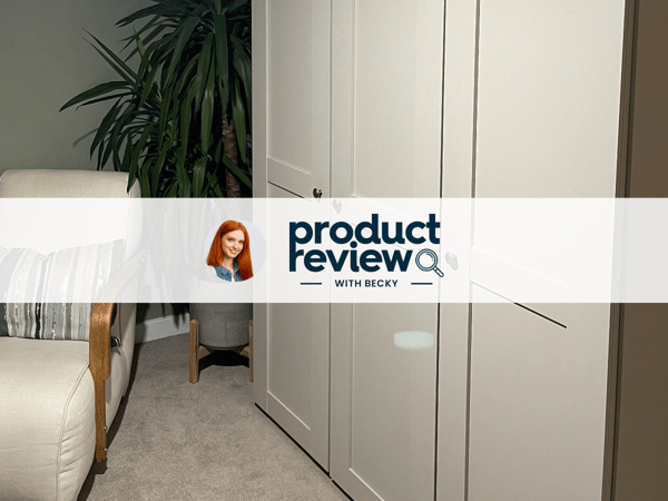 Sloane 2-Door Wardrobe - Champagne and Dark Wood