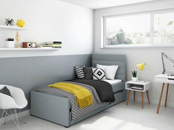 Bergamo 2 in 1 USB Charging Trundle Bed Frame