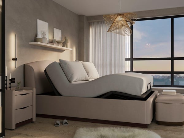 Chloe Ergomotion Adjustable Upholstered Bed Frame