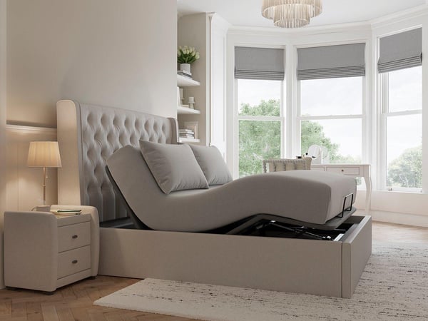 Deacon Ergomotion Adjustable Upholstered Bed Frame