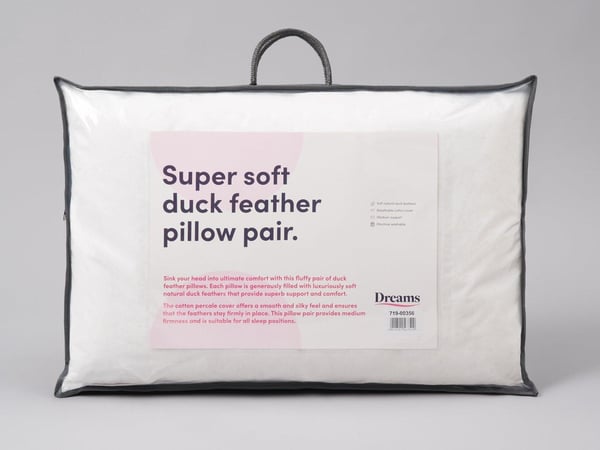 Dreams Duck Feather Pillow Pair