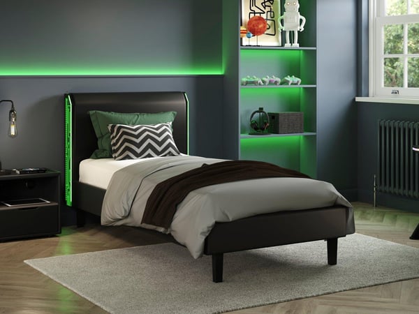 Glitch Kids Upholstered Bed Frame