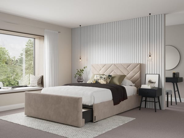 Hatson End Drawer Bed Frame