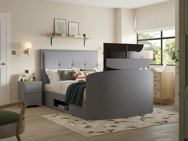 Hopkins Upholstered Ottoman LG TV Bed Frame