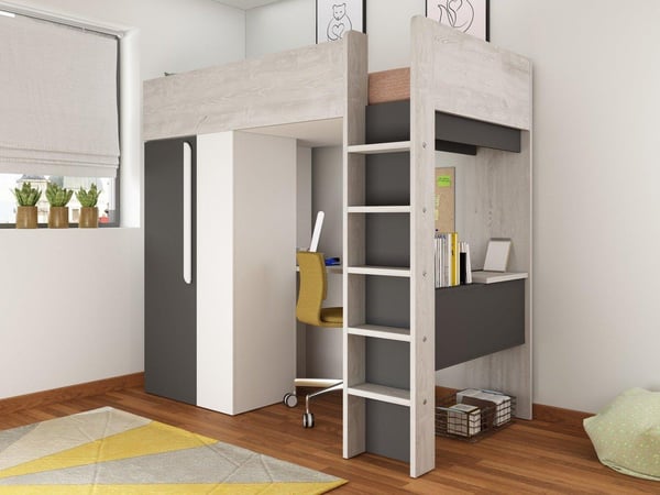 Liam Kids Wooden High Sleeper