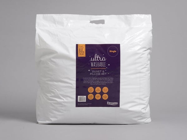 Little Big Dreams Ultra Washable Kids Duvet & Pillow Set