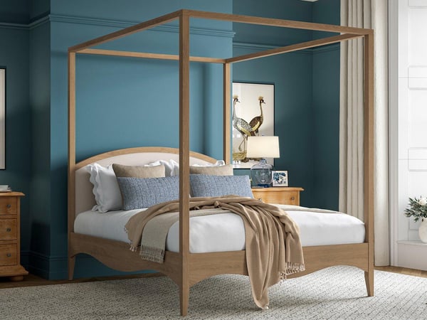 Louis Four Poster Wooden Bed Frame