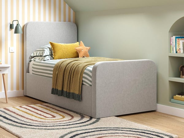 Margot Kids Upholstered Bed Frame with Storage