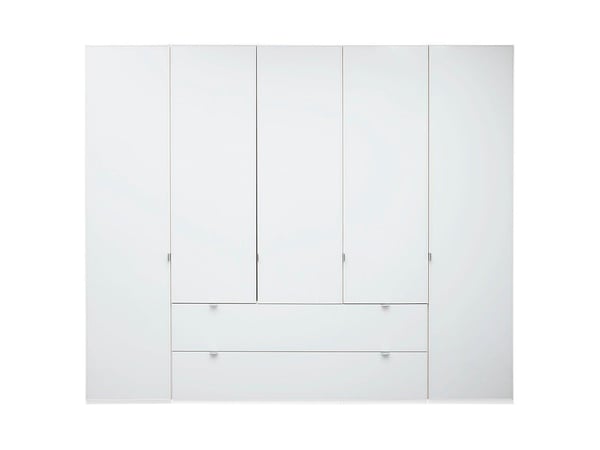 Memphis 5-Door Combi Wardrobe - White