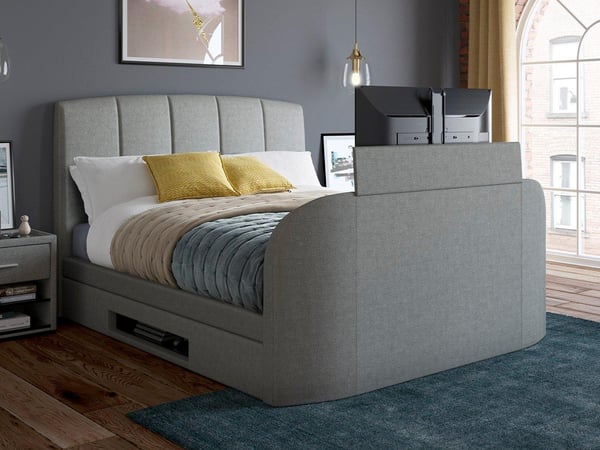 Seoul Upholstered Ottoman TV Bed Frame