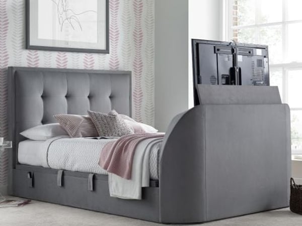 Simpson Fabric Ottoman Electric TV Bed