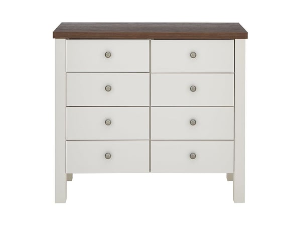 Sloane 8-Drawer Chest - Champagne and Dark Wood