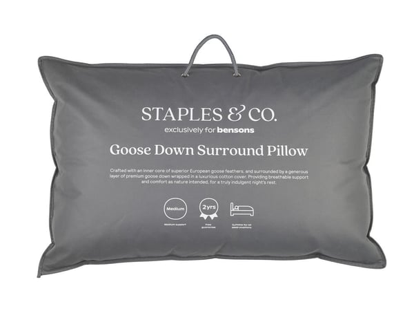 Staples and Co Goose Down Surround Pillow