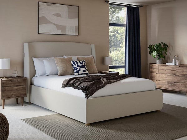 TEMPUR® Linford Upholstered Electric Ottoman Bed Frame