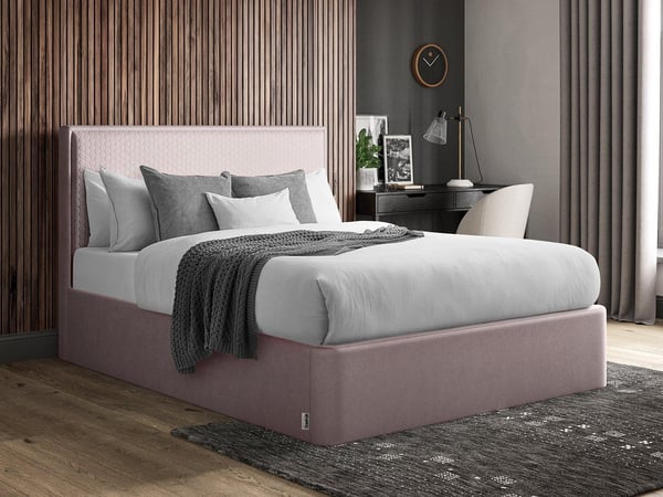 TEMPUR® Reign Velvet-Finish Ottoman Bed Frame
