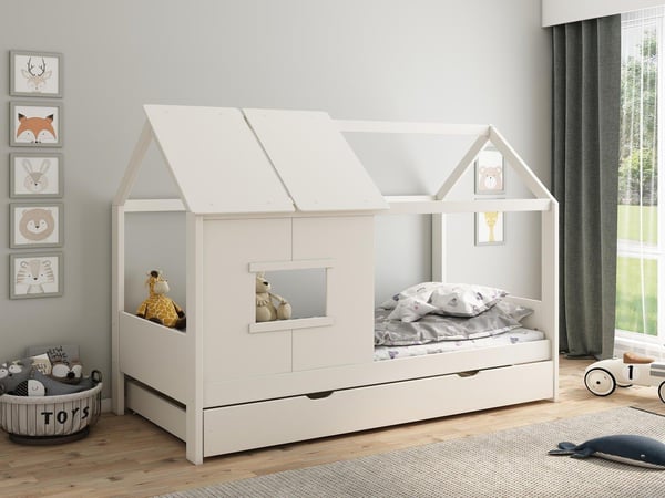 White Playhouse Bed