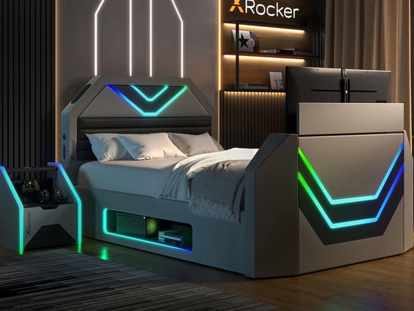 Led store tv bed
