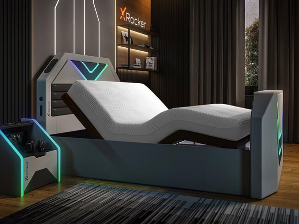 X Rocker Nebula Sleepmotion Adjustable TV Bed Frame