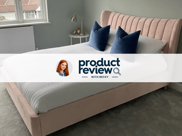 Knox Velvet-Finish Bed Frame